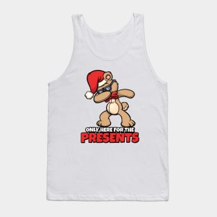 Dabbing Christmas Rabbit Tank Top